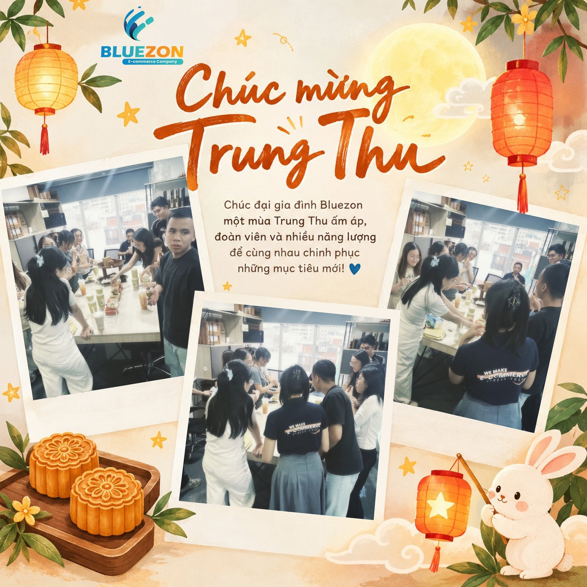 Poster Chúc mừng Trung Thu đại gia đình Bluezon